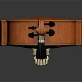 Beautiful Polished Brown Cello Musical Instrument Featuring Wooden Body And Metal Strings