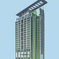 High Rise Modern Residential Building With Glass Windows And Architectural Design