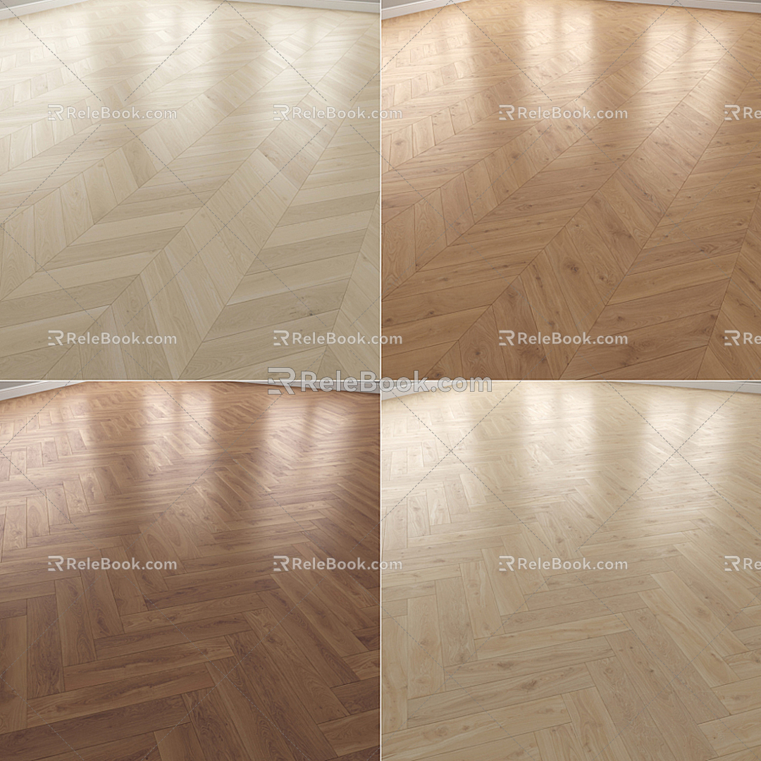 Modern Flooring Wood Flooring 3d model