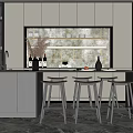 Bar counter 3d model