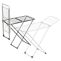 Clothes Drying Racks With Foldable Structure Mesh Platform And Black White Styles 3d model