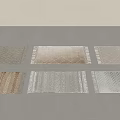 Quiet Vintage Carpet Woven Carpet Living Room Carpet Quiet Wind Carpet Nordic Carpet Square Carpet 3d model