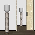 Cream Style Floor Lamp Corner Lamp Simple Floor Lamp Catering Floor Lamp 3d model