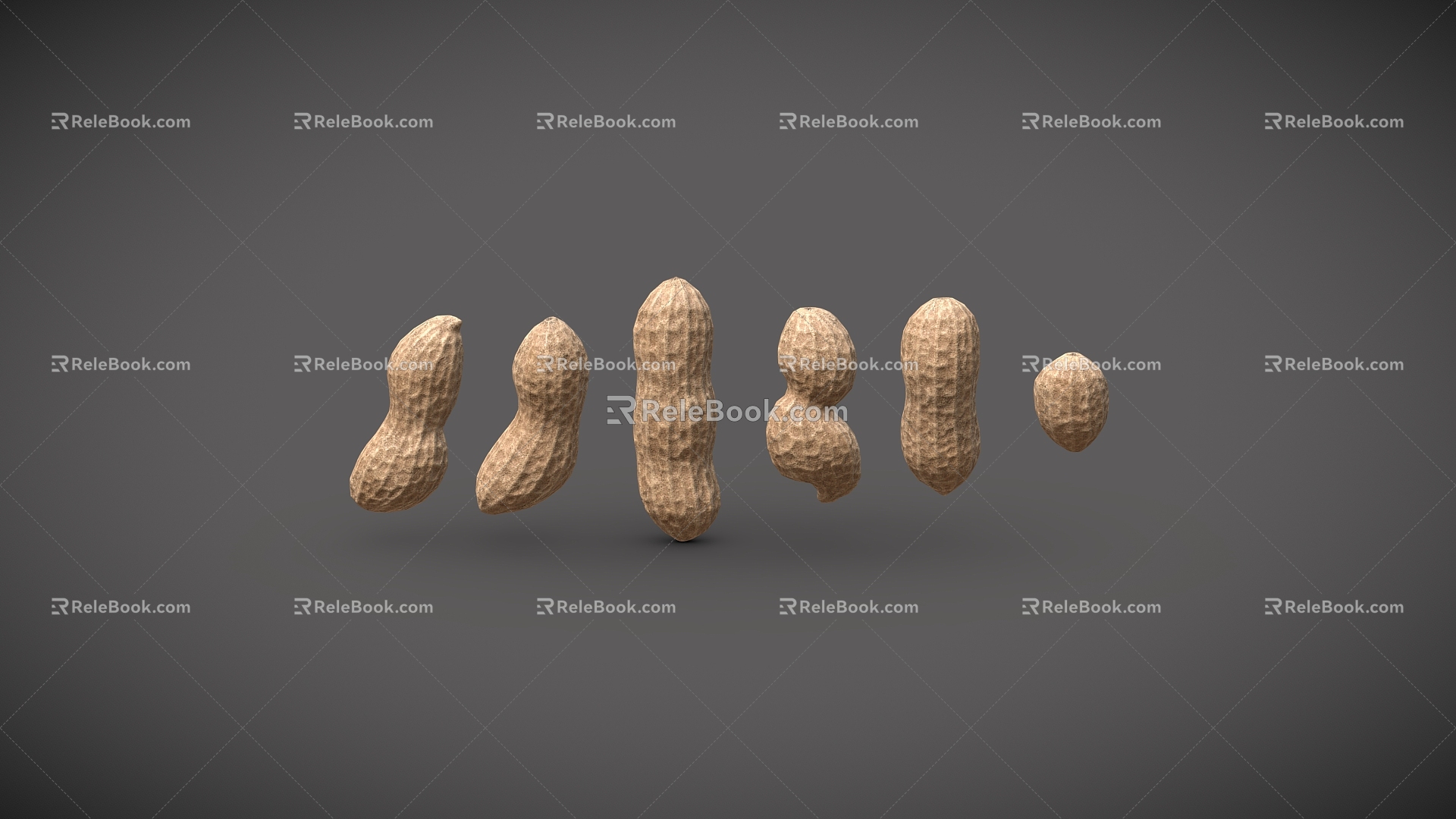 Peanut Double Rice Peanut Three Shelves Peanut 3d model