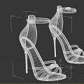 Stylish Women's Purple Heeled Sandals With Cross Straps Ankle Buckle And Thin Stiletto Heel