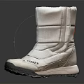 TERREX White Mid Calf Stylish Casual Boots With Durable Sole For Daily Wear