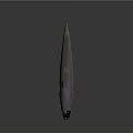 Silver Fish with Shiny Scales and Fins on Dark Background 3D Rendered