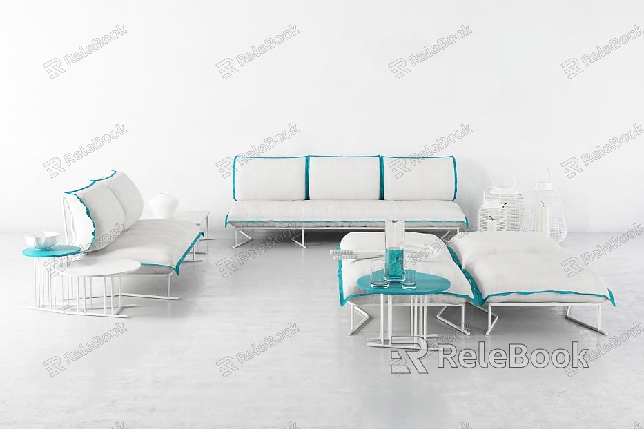 Modern outdoor sofa outdoor sofa combination model