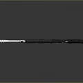 3D Model of Modern Tactical Rifle With Black Barrel Magazine And Scope