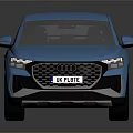 Blue Audi SUV With Modern Sleek Exterior Design And Alloy Wheels
