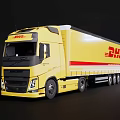 Container Truck FedEx Container Truck 3d model