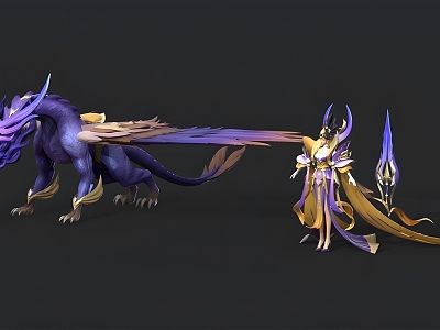 Queen Dragon 3d model