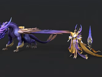 Queen Dragon 3d model