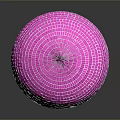 Purple Mirrored Sphere Decorative Furniture With Reflective Surface And Shiny Design