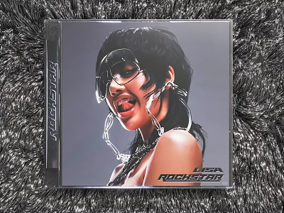 Lifestyle Music Compact Disc With Lisa Rockstar Cover Art And Female 3d model