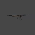 Black And White Spotted Butterfly Game Character Flying In Animated Scene