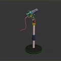 Microphone Amplifier Capacitor Microphone High-end Microphone Wheat Desktop Microphone Broadcasting Microphone 3d model