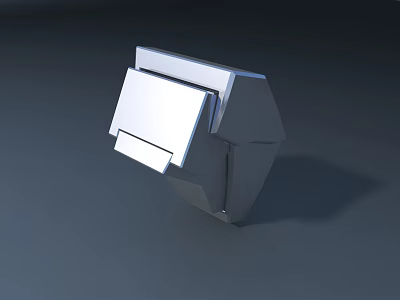 Modern Public Facility With Geometric Metal Structure And Sleek Contemporary Design 3d model