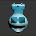 Cute Blue Cartoon Cat Character Design For Game And Movie Roles