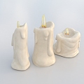 Candle candlelight ornaments birthday Christmas candle candle holder 3d model