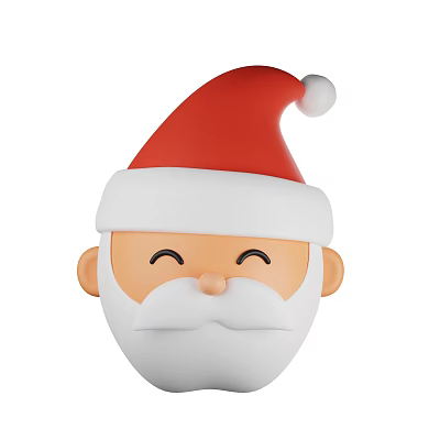Modern Santa Claus Christmas Decorations Christmas Hat Cartoon Santa Claus Cartoon Christmas Decorations 3d model