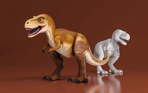Dinosaur Tyrannosaurus Rex Animal Specimen Zoo Popular Science Show Cartoon Game Beautiful Chen Props Decorative Ornaments 3d model