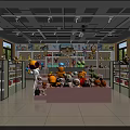 Indoor Playground With Colorful Decorations Swings Slides Candy Shop Toy Shelves Tables And Chairs