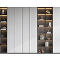 Modern bookcase 3d model