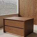 Modern Bedside Cabinet 3d model