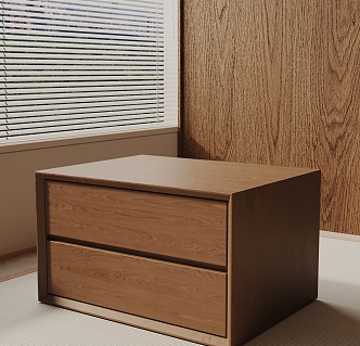 Modern Bedside Cabinet 3d model