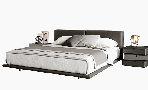 Double bed 3d model