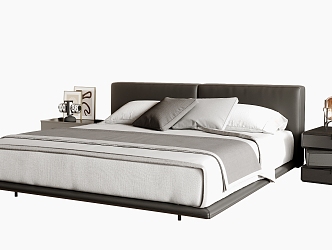 Double bed 3d model