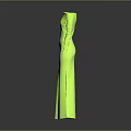Neon Green Off The Shoulder Long Sleeve Fitted Elegant Evening Dress Design