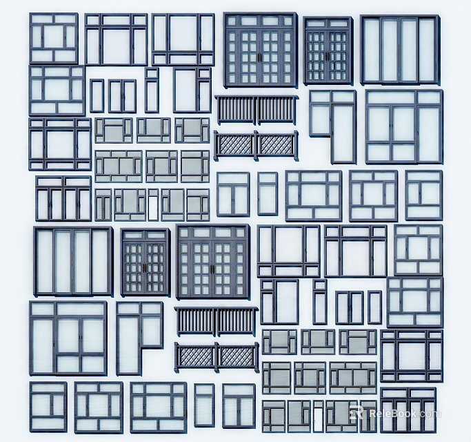 Various Casement Windows Styles With Modern And Traditional Designs For Homes 3d model 