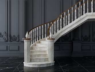 European Stairs 3d model