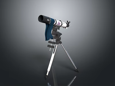 Astronomical Telescope With Stable Tripod Stand For Stargazing And Outdoor Observation 3d model