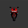 Red Sports Motorcycle With Sleek Modern Design Black Accents And Stylish Look