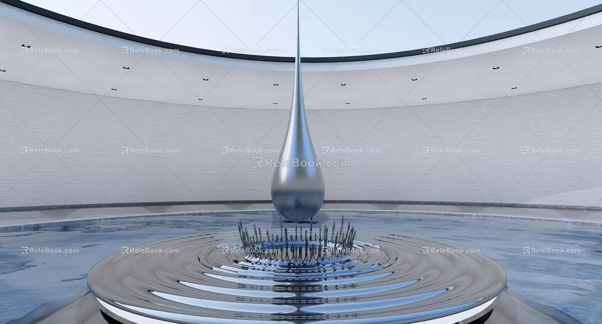 Modern Urban Sculpture 3d model