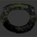Camouflage Pattern Vest With Yellow Stripes For Daily Living Use