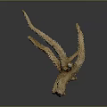 Golden Bird Sculpture With Outstretched Textured Wings And Abstract Design On Dark Background