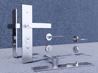 Modern Door Handle Simple Door Handle 3d model