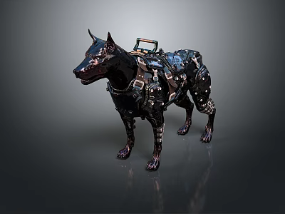 machine dog machine dog machine warrior machine war police machine armor machine war police machine soldier 3d model