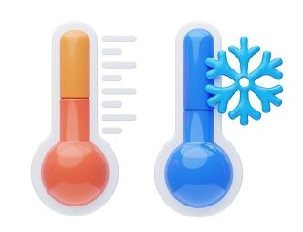 Modern Thermometer Cartoon Thermometer 3d model