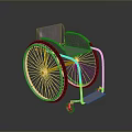 Industrial Grade Wheelchair With Durable Steel Frame Large Wheels And Ergonomic Seat