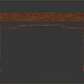 Solid Red Wood Rectangular Dining Table With Smooth Surface And Sturdy Legs