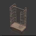 Sturdy Multi Layer Metal Storage Rack for Organizing Household Items at Home