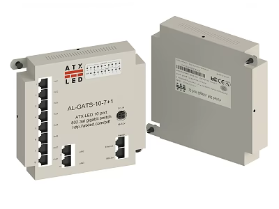 Industrial Equipment ATX LED Control Module ALQXTS10741 With Multiple Interfaces And Power Supply 3d model