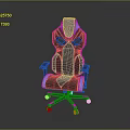 Modern Gaming Chair With High Backrest Ergonomic Design And Padded Armrests