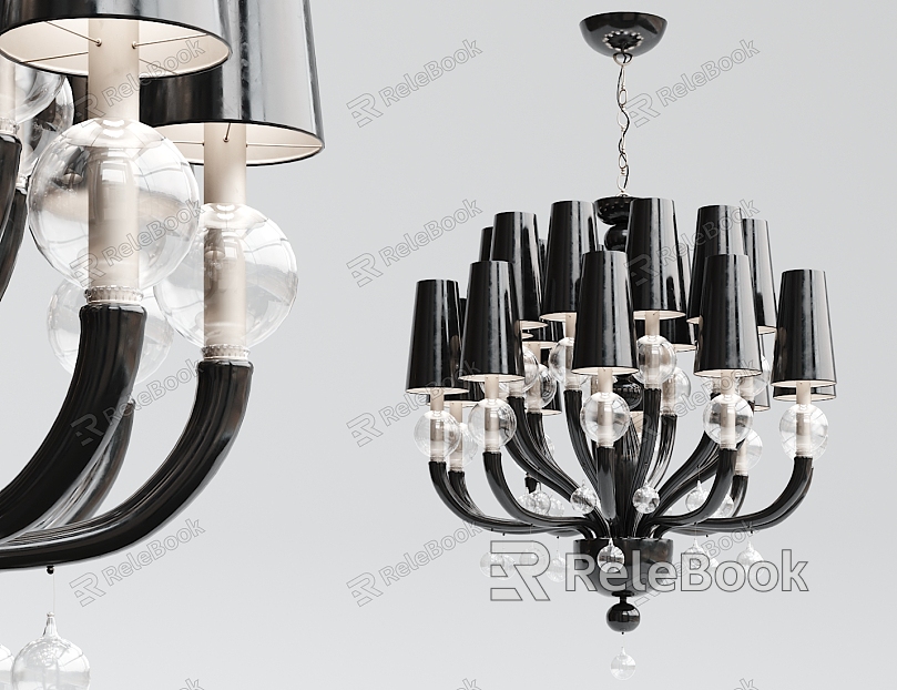 Modern chandelier paint multi-head chandelier model