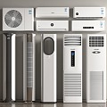 Air conditioner combined vertical air conditioner wall-mounted air conditioner 3d model